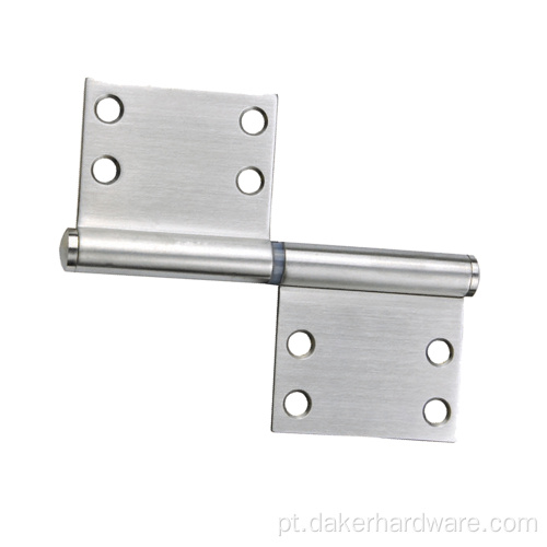 Dobradiças de porta de aço inoxidável em formato de bandeira de metal